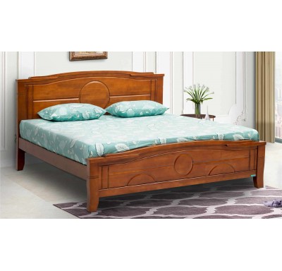 Liza Solid Wood King Bed by Damro - 78"x72" ( 6.5' x 6' )